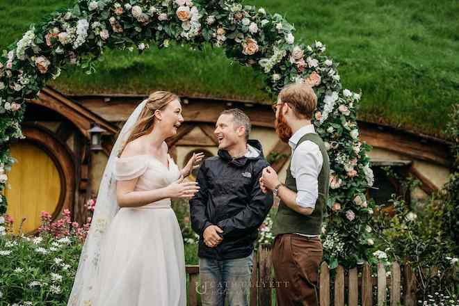 Elijah Wood avec les mariés