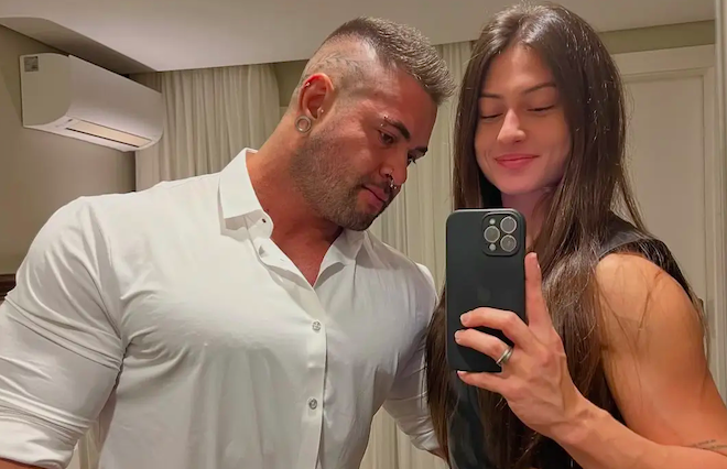 Kadu Santos et sa compagne