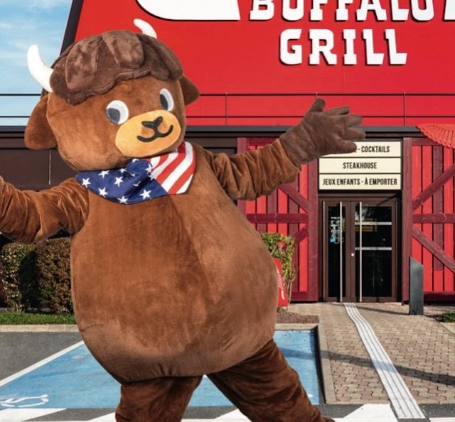 Nouvelle mascotte de Buffalo Grill