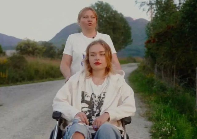 Maria Kovalchuk et sa mère