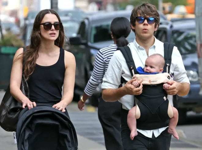 Keira Knightley avec son mari et sa fille