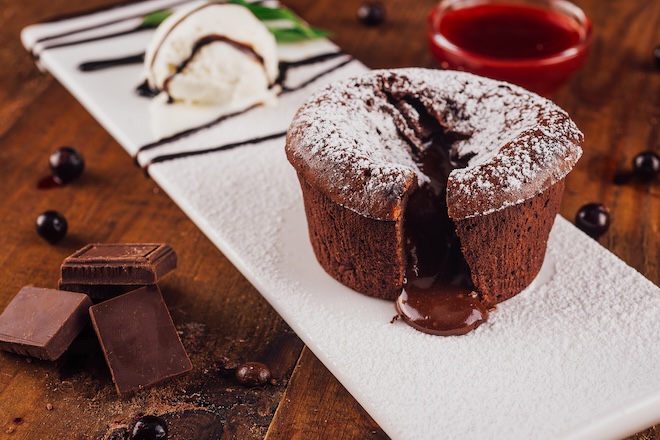 gâteau au coeur coulant chocolat