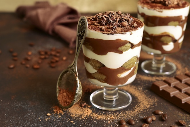 verrine de tiramisu au chocolat