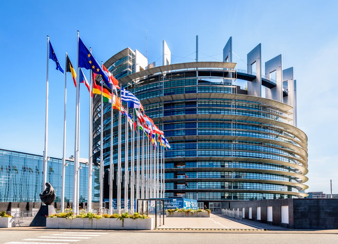 Si&egrave;ge du Parlement europ&eacute;en &agrave; Bruxelles (Belgique)