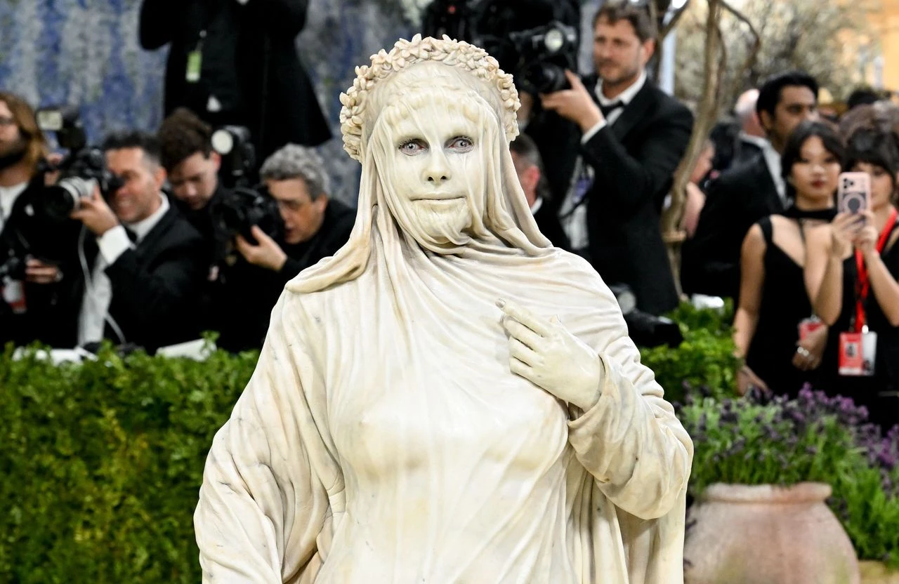 Le mannequin Heidi Klum lors du Met Gala, le 4 mai 2026 &agrave; New York