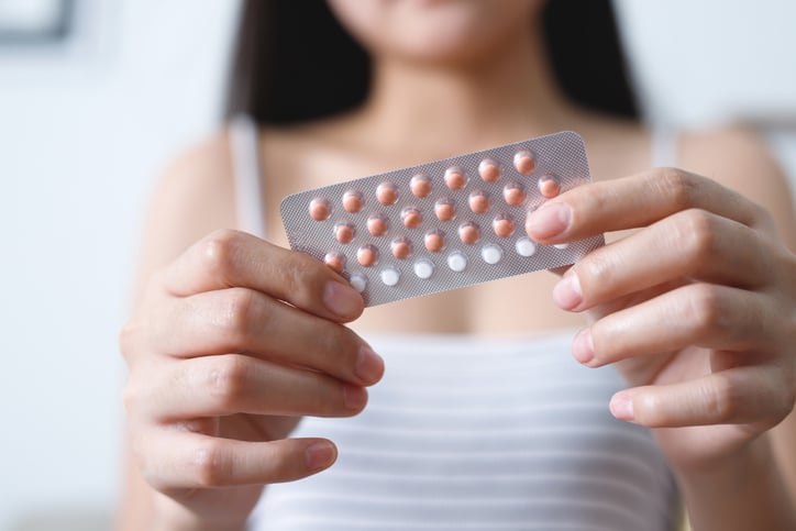 Une pilule contraceptive