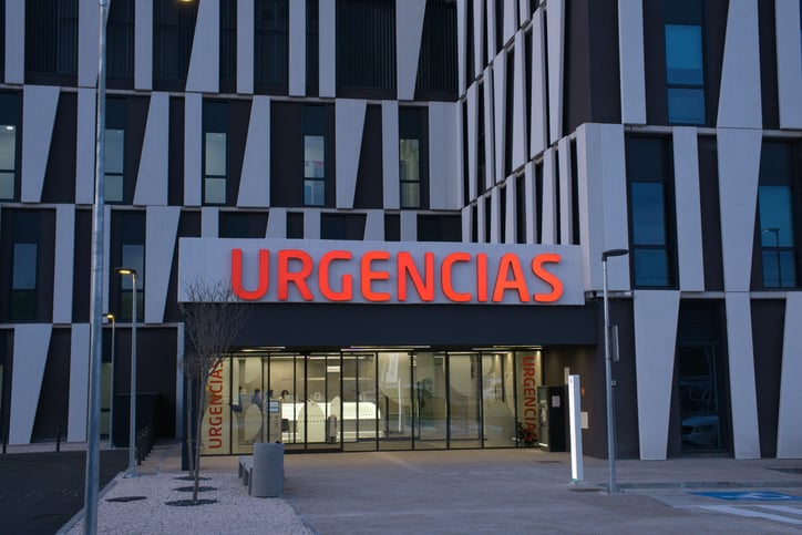 Urgences d'un h&ocirc;pital espagnol