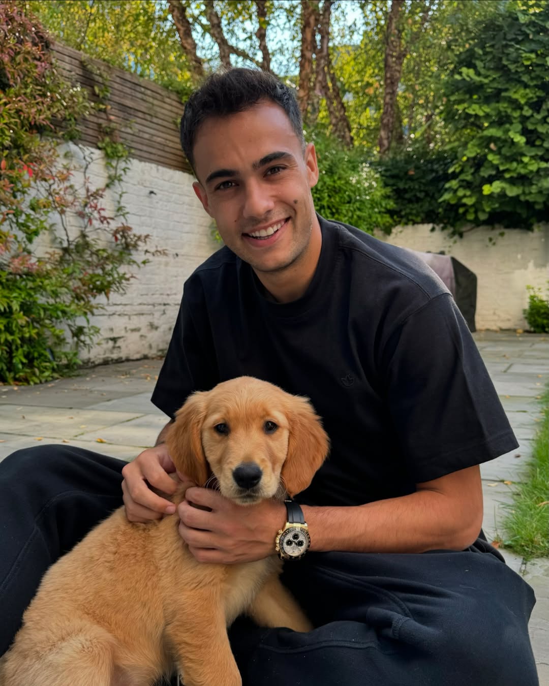 Sergio Reguilon avec son chien