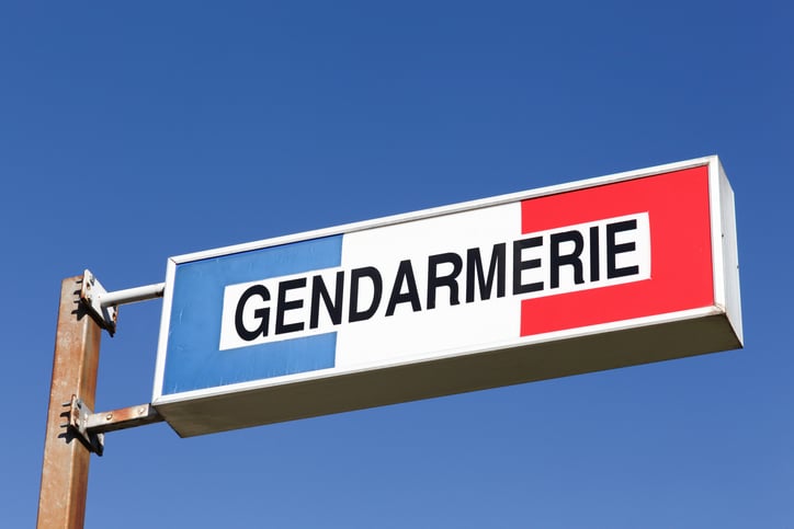Panneau de gendarmerie 