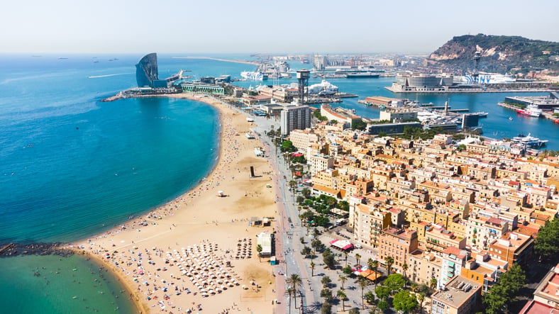 La plage Barceloneta