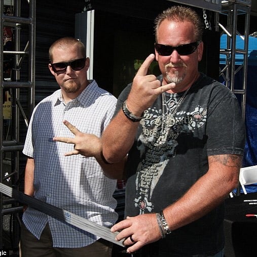 Darrell Sheets et son fils Brandon (&agrave; gauche)