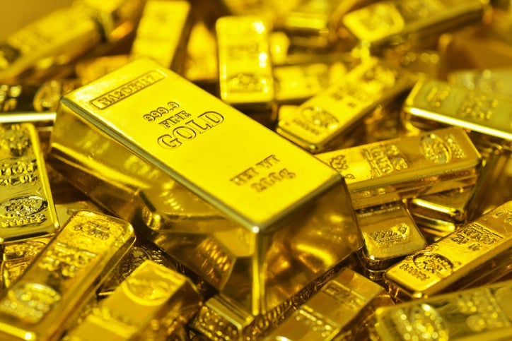 Des lingots d'or