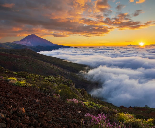 Un coucher de soleil &agrave; Tenerife