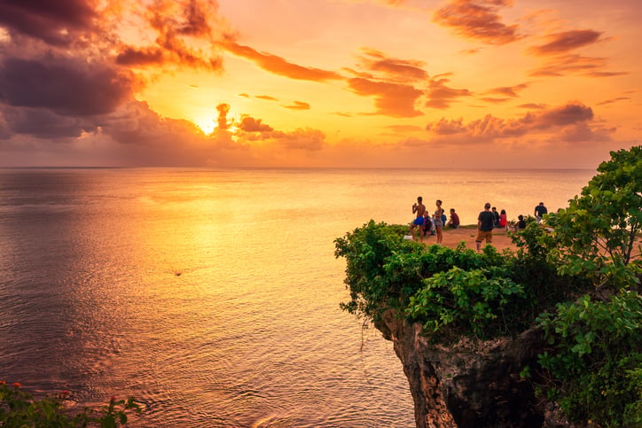 Un coucher de soleil &agrave; Bali