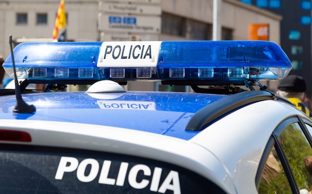 Une voiture de police espagnole 