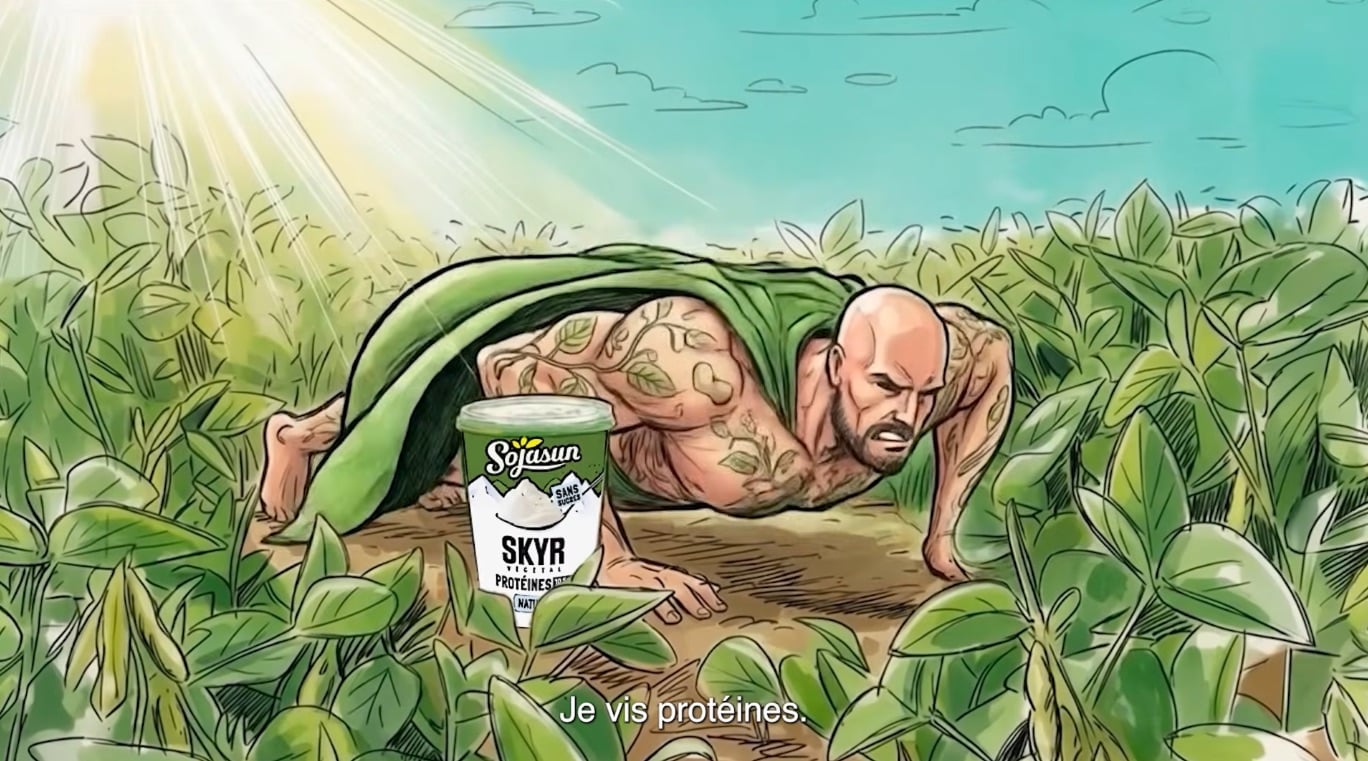 Sojaman, le superh&eacute;ros de Sojasun