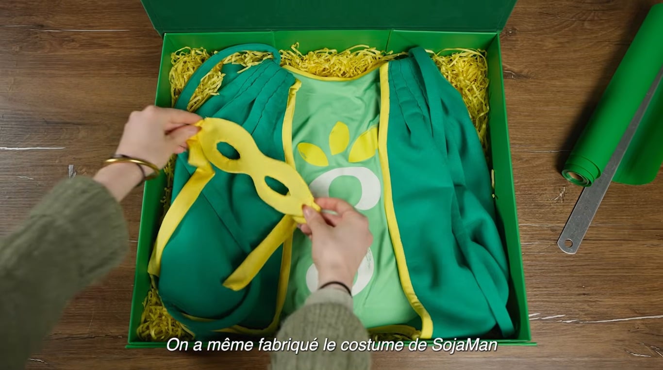 Sojaman, le superh&eacute;ros de Sojasun