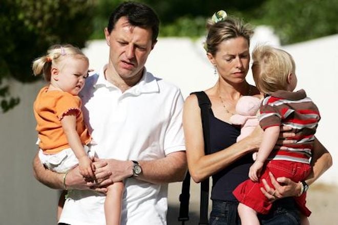 Kate McCann, son mari Gerry et leurs deux enfants