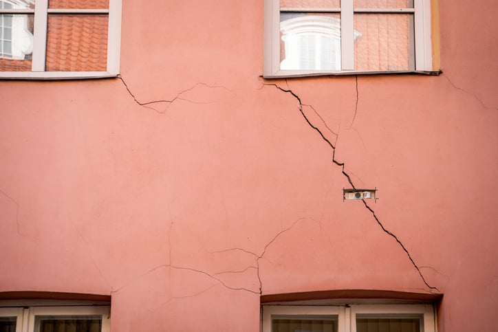 Une maison fissur&eacute;e