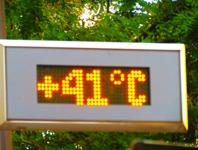 Temp&eacute;rature &eacute;lev&eacute;e dans une ville