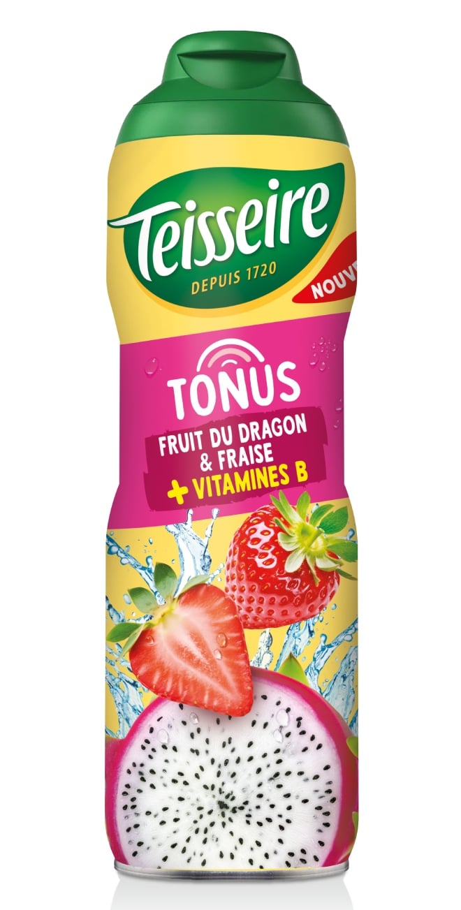 le nouveau sirop Teisseire Tonus fruit du dragon