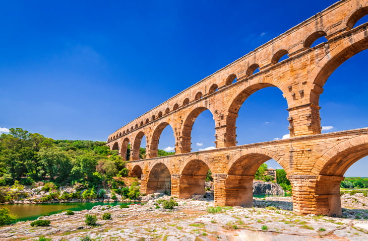 Le pont du Gard en Occitanie