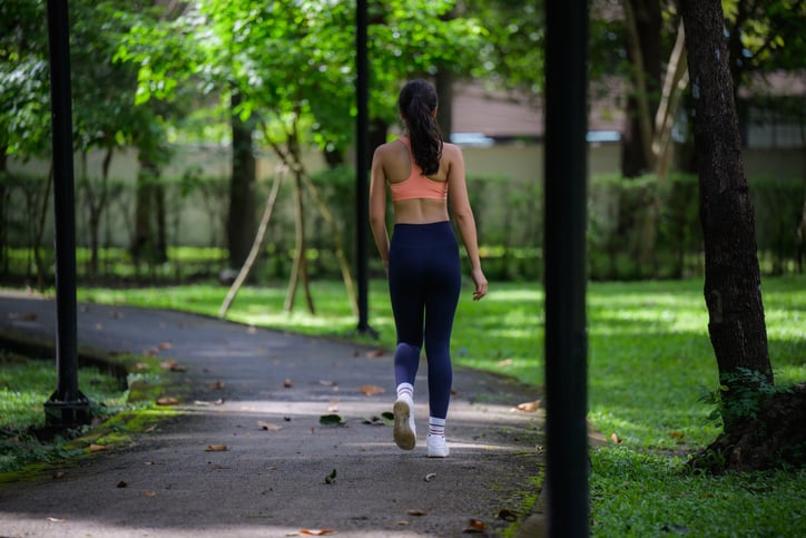 Une joggeuse
