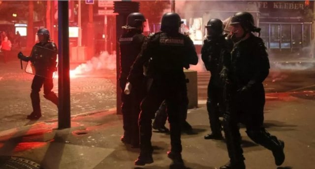 Des CRS dans les rues de Paris