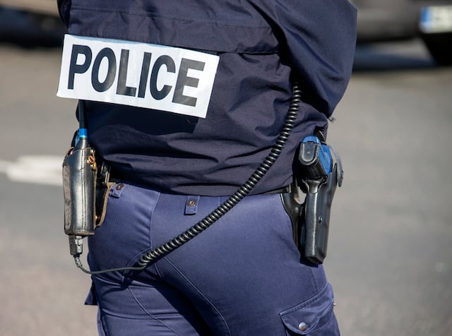 Un policier en service