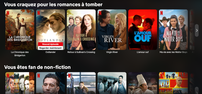 La nouvelle cat&eacute;gorie Netflix