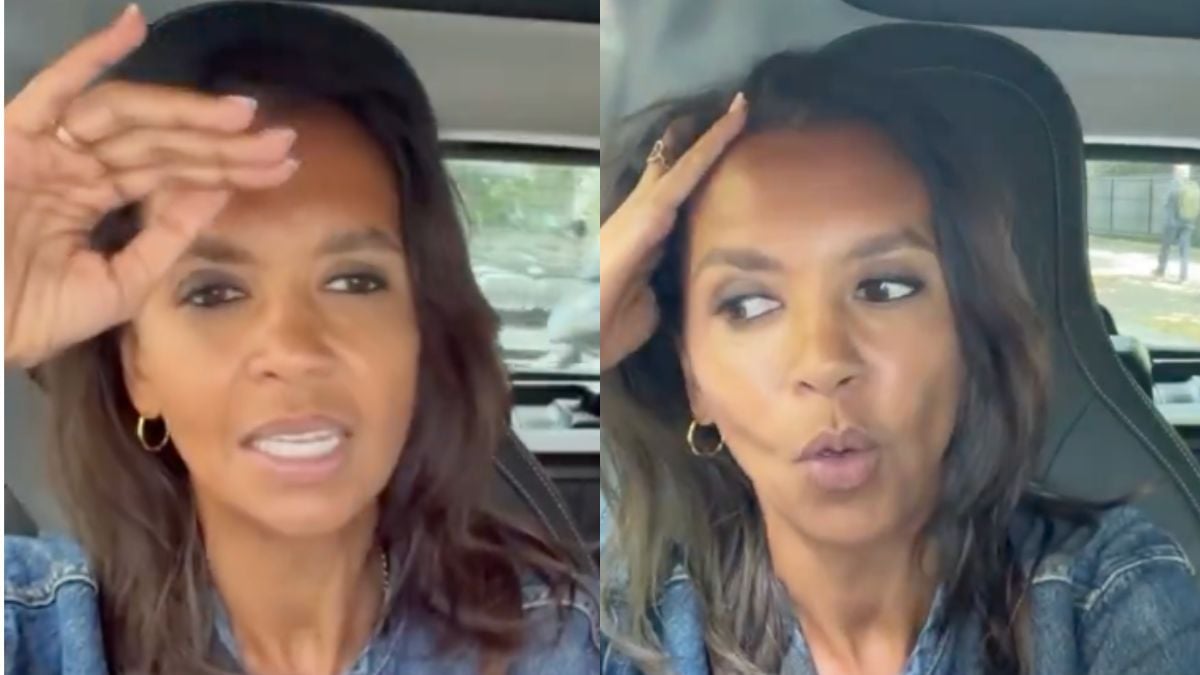 La pr&eacute;sentatrice Karine Le Marchand poussant un coup de gueule sur ses r&eacute;seaux sociaux