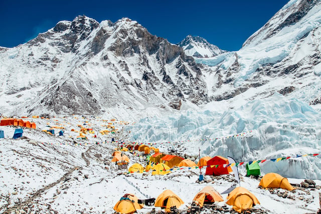 Camp de base du mont Everest
