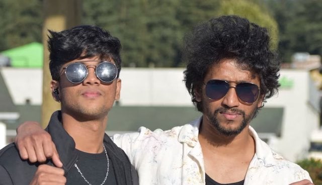 Hrishikesh Koloth avec son grand fr&egrave;re Arjun Koloth