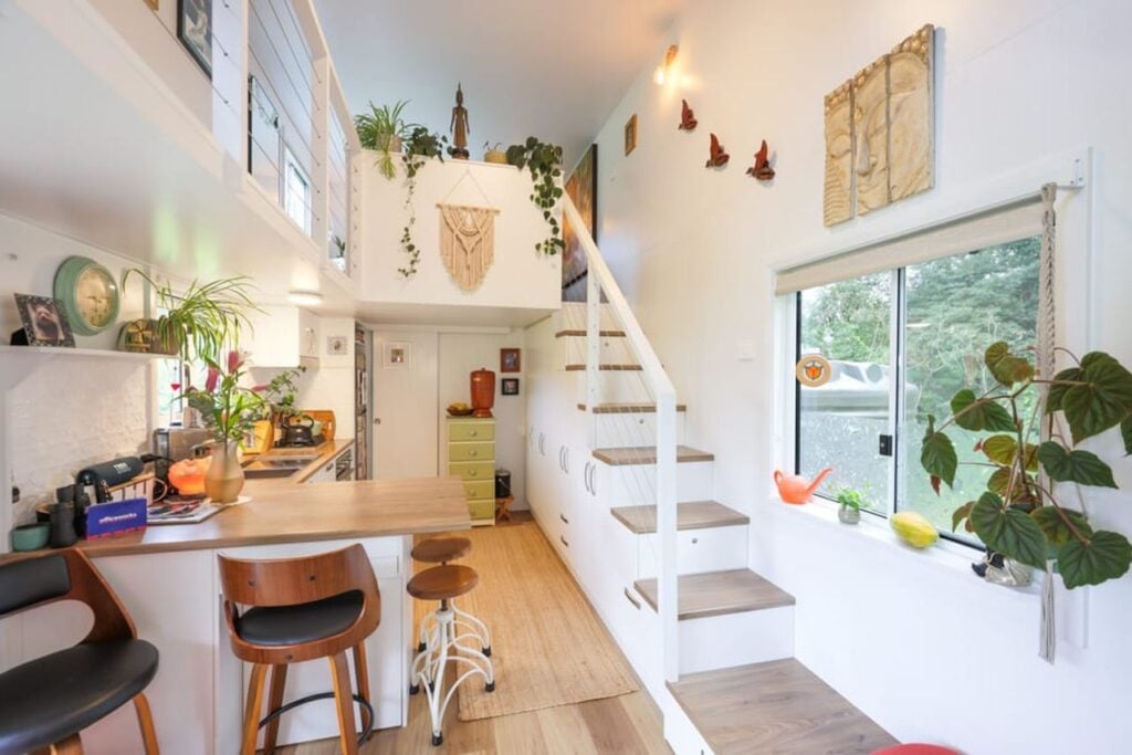 L'int&eacute;rieur de la tiny house