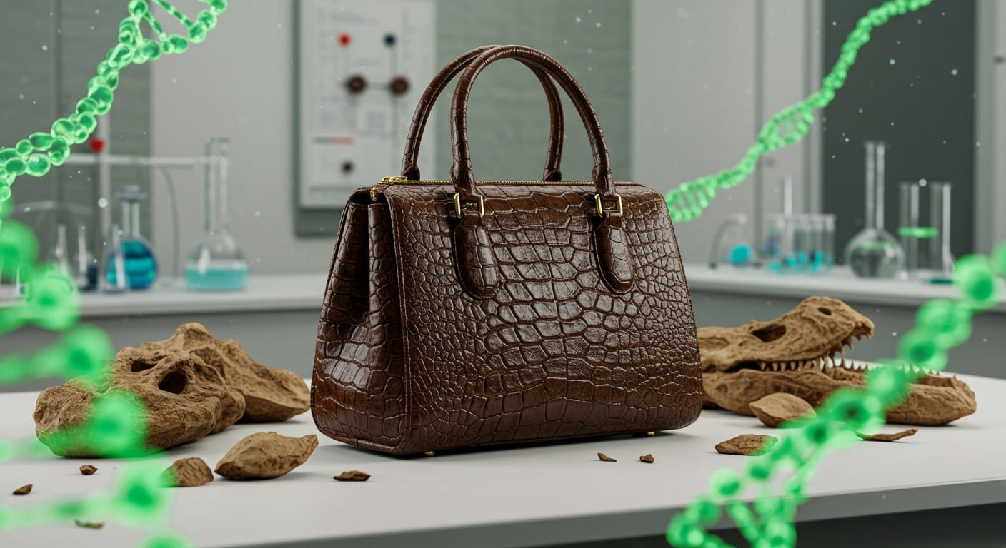 Un sac en cuir de dinosaure mis aux ench&egrave;res