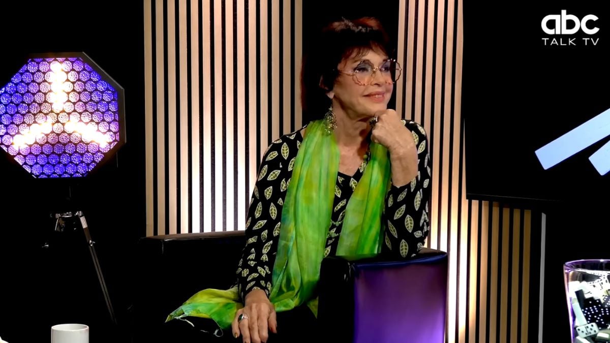 Anny Duperey le 29 mars 2026 dans l'&eacute;mission&nbsp;&laquo; Domino &raquo;, diffus&eacute;e sur la cha&icirc;ne YouTube ABC Talk.