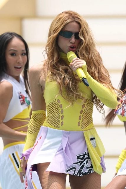 La chanteuse Shakira lors de la c&eacute;r&eacute;monie d&rsquo;ouverture du Mondial