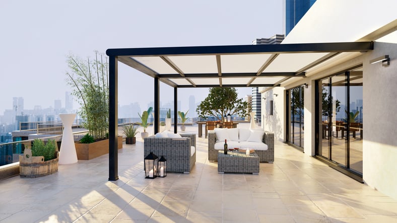 Une grande terrasse