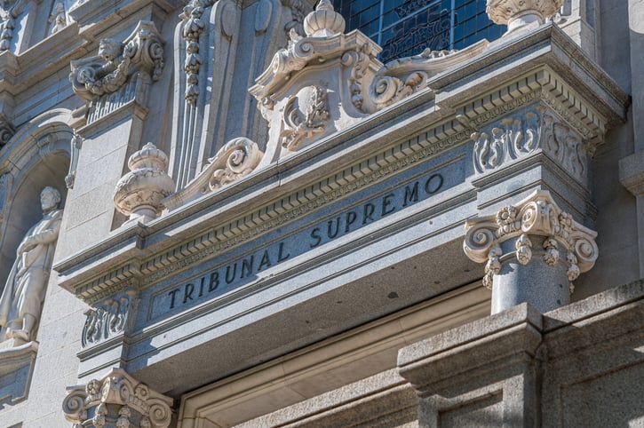 Fa&ccedil;ade de la Cour supr&ecirc;me espagnole