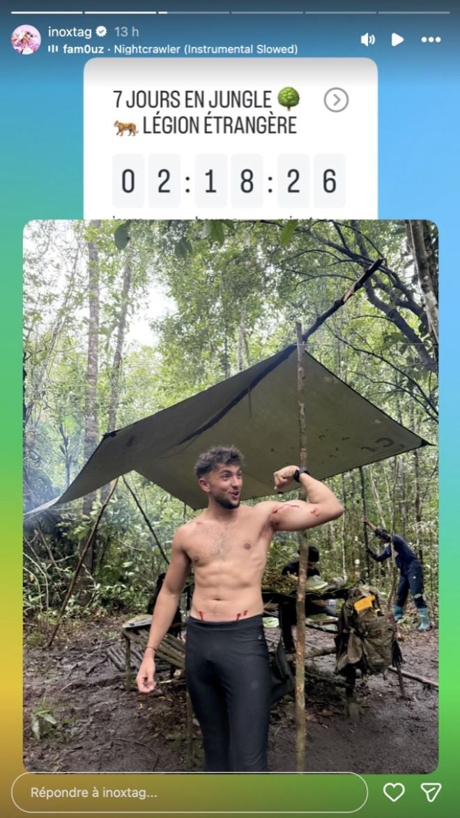 Inoxtag dans la jungle