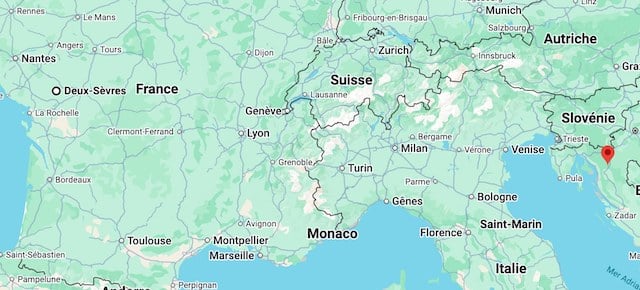 Trajet Deux-Sèvres-Croatie