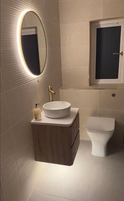 La salle de bain après la rénovation 