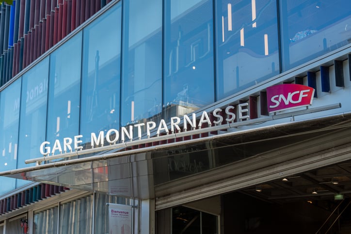 La gare Montparnasse à Paris