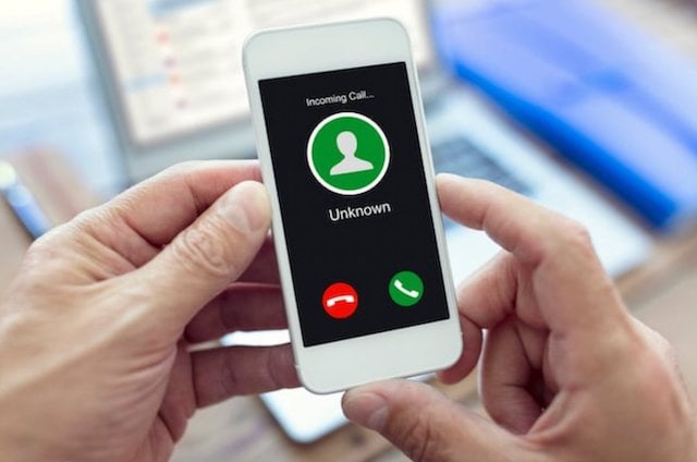 Numéro inconnu entrant 