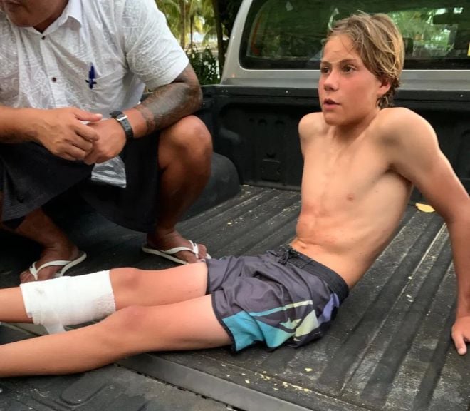 Evan Campbell blessé