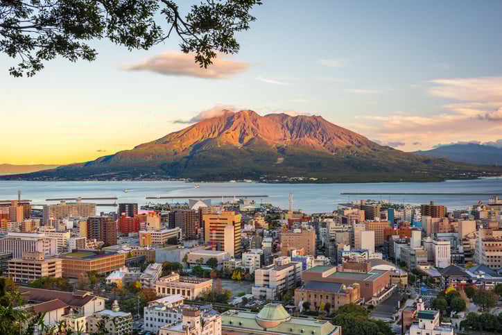 Le volcan Sakurajima 