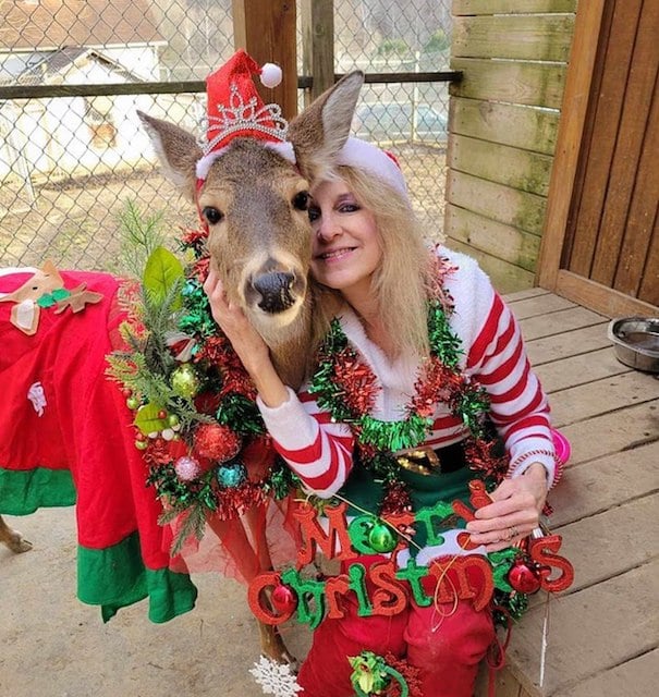 Jodi Proger et son cerf, Wheezer 