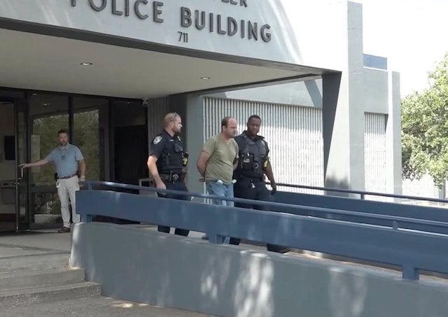 Wesley Worl lors de son arrestation