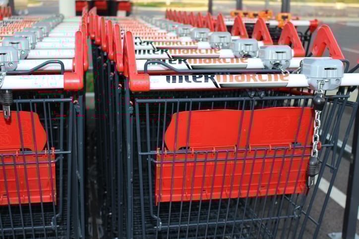 Des caddies Intermarché