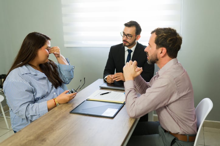 Couple en pleine procédure de divorce